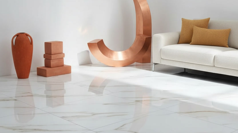 shiny design with modern minimal marble stone design 